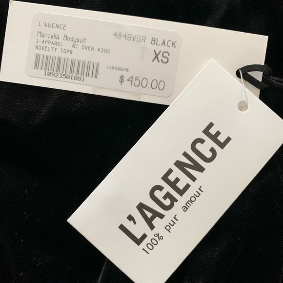 NWT L’AGENCE velvet bodysuit - Picture 3 of 3